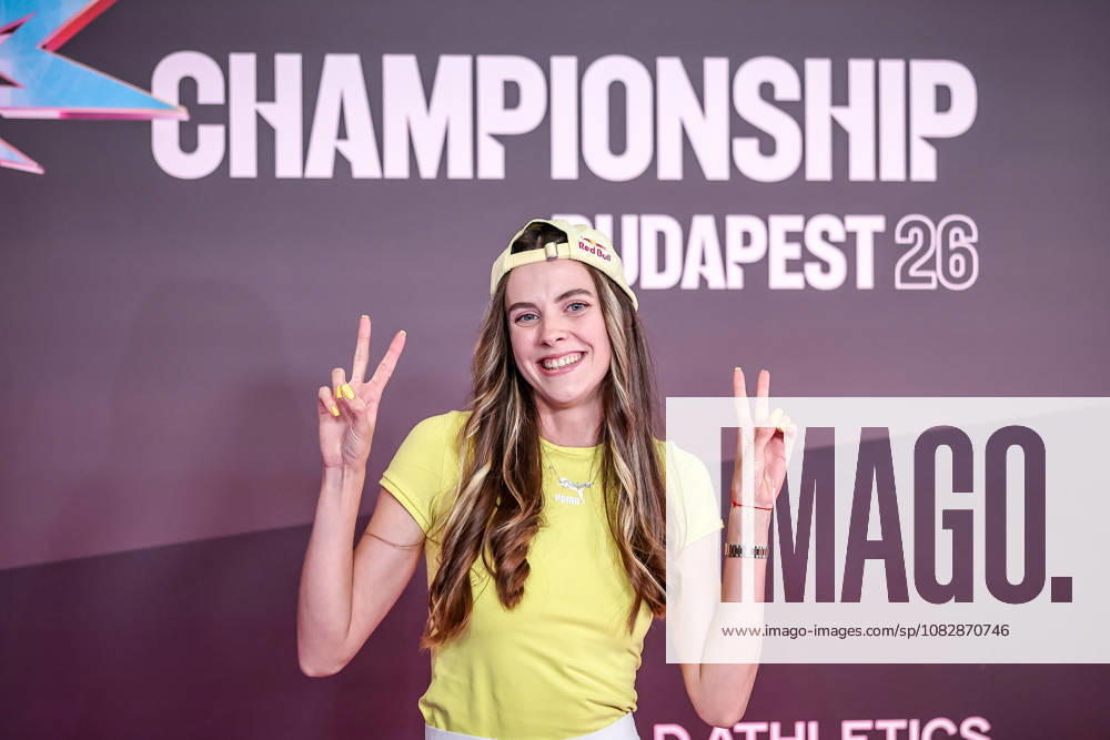 (260911) -- BUDAPEST, Sept. 11, 2026 -- Yaroslava Mahuchikh of Ukraine attends a red carpet event of World Athletics Ultimate Championships in Budapest, Hungary on Sept. 10, 2026. (Photo by Xinhua) (SP)HUNGARY-BUDAPEST-WORLD ATHLETICS ULTIMATE CHAMPIONSHIP DavidxBalogh