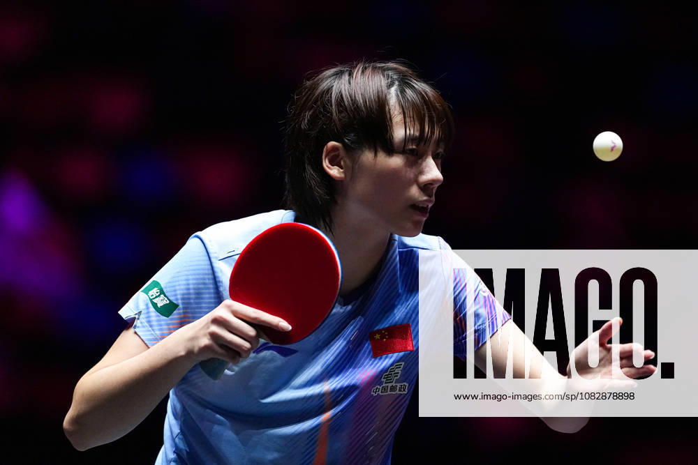 (260911) -- MACAO, Sept. 11, 2026 -- Chen Yi of China serves during the women s singles round of 16 match between Chen Yi of China and Elizabet Abraamian of Russia at the 2026 World Table tennis, Tischtennis (WTT) Champions Macao in Macao, south China, Sept. 11, 2026. ) (SP)CHINA-MACAO-TABLE TENNIS-WTT-WOMEN S SINGLES (CN) CheongxKamxKa