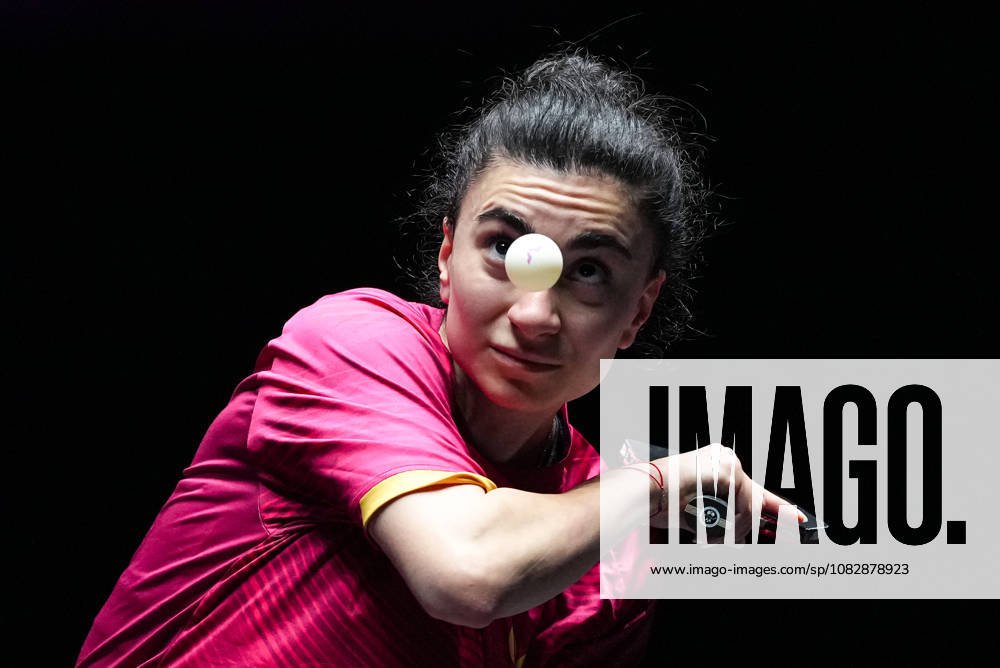 (260911) -- MACAO, Sept. 11, 2026 -- Elizabet Abraamian of Russia hits a return during the women s singles round of 16 match between Chen Yi of China and Elizabet Abraamian of Russia at the 2026 World Table tennis, Tischtennis (WTT) Champions Macao in Macao, south China, Sept. 11, 2026. ) (SP)CHINA-MACAO-TABLE TENNIS-WTT-WOMEN S SINGLES (CN) CheongxKamxKa