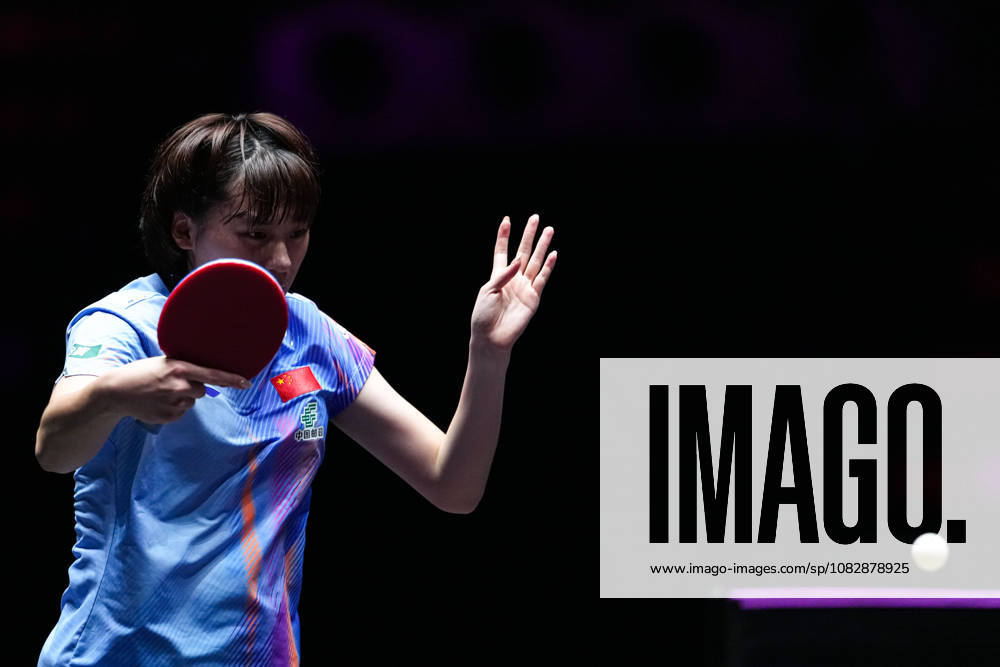 (260911) -- MACAO, Sept. 11, 2026 -- Chen Yi of China hits a return during the women s singles round of 16 match between Chen Yi of China and Elizabet Abraamian of Russia at the 2026 World Table tennis, Tischtennis (WTT) Champions Macao in Macao, south China, Sept. 11, 2026. ) (SP)CHINA-MACAO-TABLE TENNIS-WTT-WOMEN S SINGLES (CN) CheongxKamxKa
