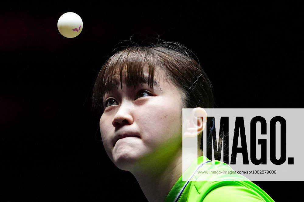 (260911) -- MACAO, Sept. 11, 2026 -- Odo Satsuki of Japan serves during the women s singles round of 16 match between Odo Satsuki of Japan and Cheng I-Ching of Chinese Taipei at the 2026 World Table tennis, Tischtennis (WTT) Champions Macao in Macao, south China, Sept. 11, 2026. ) (SP)CHINA-MACAO-TABLE TENNIS-WTT-WOMEN S SINGLES (CN) CheongxKamxKa