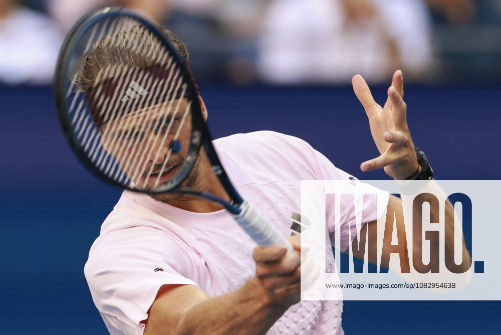 US Open tennis tournament - Day 13 Alexander Zverev of Germany in action against Karen Khachanov of Russia during the Men Singles Semifinals of the US Open Tennis Championships at the USTA Billie Jean King National Tennis Center in Flushing Meadows, New York, USA, 11 September 2026. FLUSHING MEADOWS NEW YORK United States