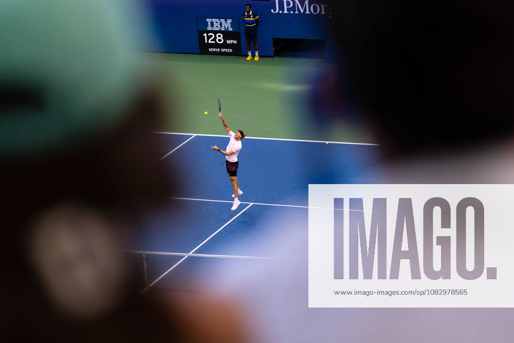Alexander Zverev (GER) in action against Karen Khachanov during their Semifinal match at the US Open on September 11, 2026, held at the USTA Billie Jean King National Tennis Center in New York City. CSM New York City USA - ZUMAc04_ 20260911_zma_c04_104
