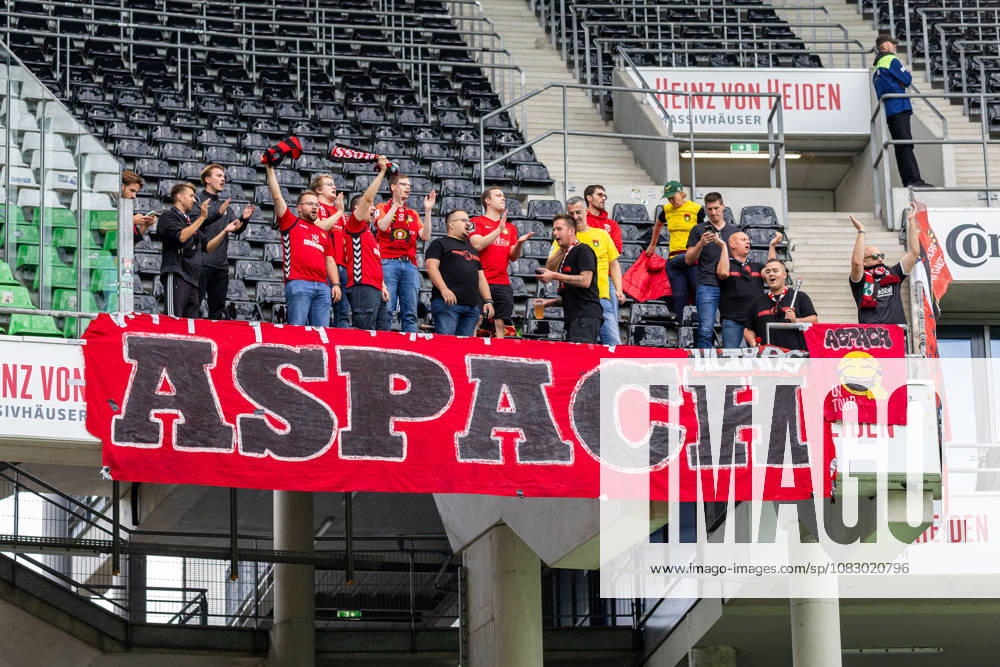 SG Sonnenhof Grossaspach fans in the visitors section cheer on their team GER, TSV Havelse vs. SG Sonnenhof Grossaspach, Soccer, 3rd League, Matchday 5, 2026–2027 season, September 12, 2026 DFL regulations prohibit the use of photographs as image sequences and or quasi-video GER, TSV Havelse vs. SG Sonnenhof Grossaspach, soccer, 3. Liga, Matchday 5, 2026–2027 season, September 12, 2026, Hanover