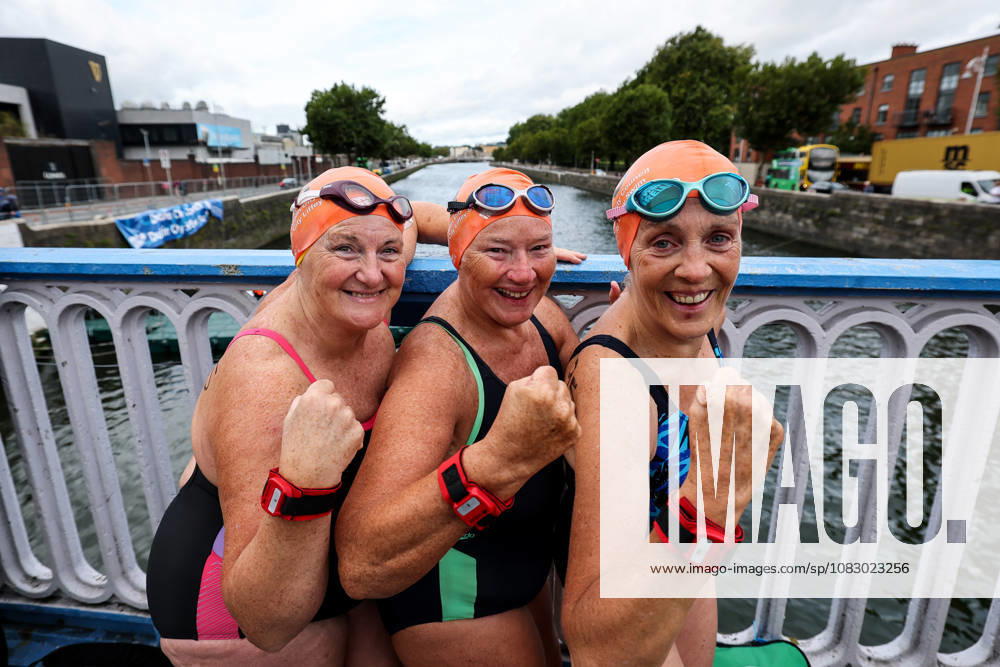 REPRO FREE *PRESS RELEASE NO REPRODUCTION FEE* 106th Dublin City Liffey Swim 2026, River Liffey, Dublin 12 9 2026 A view of competitors ahead of the race A view of competitors ahead of the race 12 9 2026