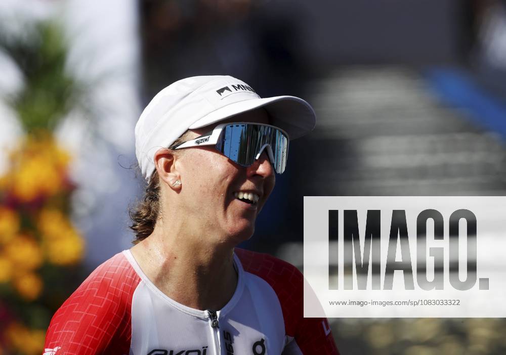 Ironman 70.3 femmes PHOTOPQR NICE MATIN Dylan Meiffret ; Nice ; 12 09 2026 ; Premier jour féminin de l Ironman 70.3 a Nice ICI : La suisse Julie Derron arrive 2e - Nice, France, September 12, 2026. The first day of the 2026 IRONMAN 70.3 World Championship, WM, Weltmeisterschaft in Nice, dedicated to the women’s race. Professional women started at 7 a.m. from Plage des Ponchettes, followed by age-group competitors. The triathlon consists of a 1.9 km swim, a 90 km bike course through the Alpes-Maritimes and a 21.1 km run along the Promenade des Anglais. Nice France