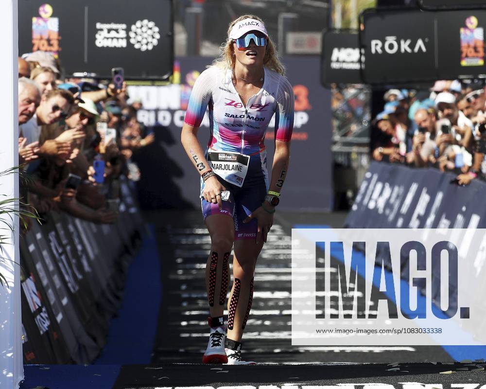 Ironman 70.3 femmes PHOTOPQR NICE MATIN Dylan Meiffret ; Nice ; 12 09 2026 ; Premier jour féminin de l Ironman 70.3 a Nice ICI : la niçoise Marjolaine Pierré arrive a la 5e place - Nice, France, September 12, 2026. The first day of the 2026 IRONMAN 70.3 World Championship, WM, Weltmeisterschaft in Nice, dedicated to the women’s race. Professional women started at 7 a.m. from Plage des Ponchettes, followed by age-group competitors. The triathlon consists of a 1.9 km swim, a 90 km bike course through the Alpes-Maritimes and a 21.1 km run along the Promenade des Anglais. Nice France
