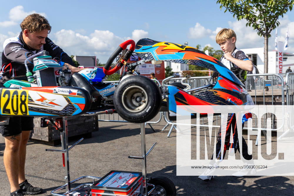 Daniel Hakkinen of Czech Republic (208) from Kraft Motorsport team competes in RMC Euro Trophy 2026 Karting Races, elimination rounds, on September 12, 2026, Steel Ring Trinec, Czech Republic. (CTKxPhoto VladimirxPrycek) CTKPhotoP2026091203752 CTKPhotoP2026091203752