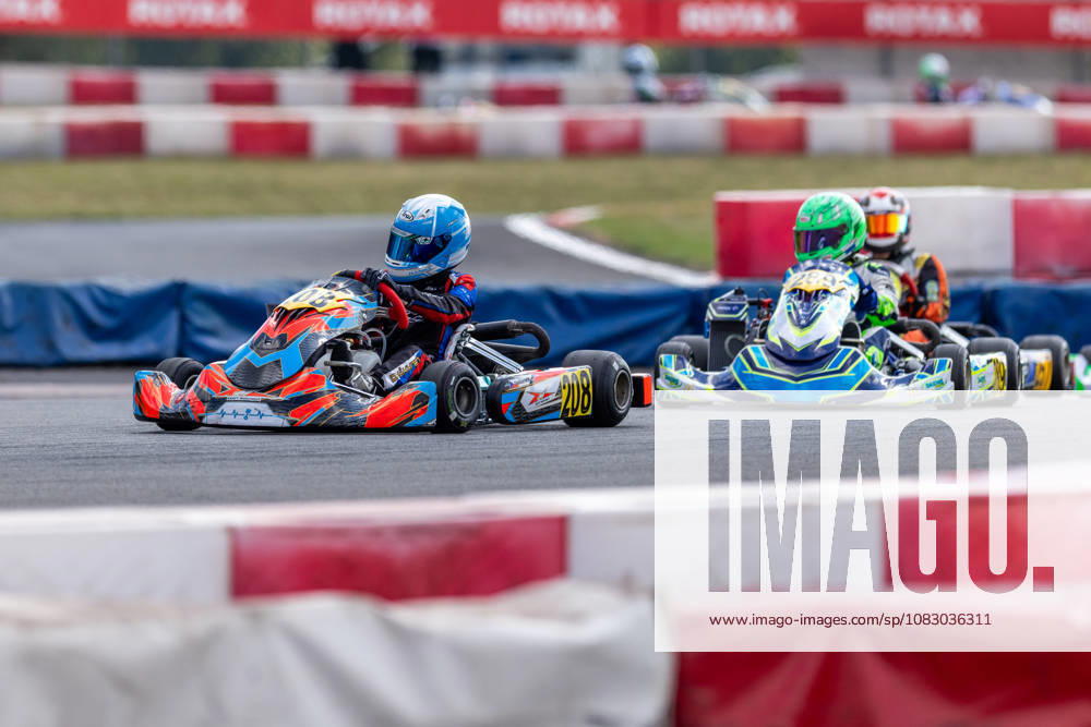 Daniel Hakkinen of Czech Republic (208) from Kraft Motorsport team competes in RMC Euro Trophy 2026 Karting Races, elimination rounds, on September 12, 2026, Steel Ring Trinec, Czech Republic. (CTKxPhoto VladimirxPrycek) CTKPhotoP2026091203765 CTKPhotoP2026091203765