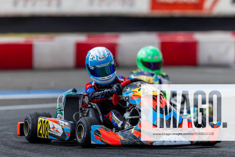 Daniel Hakkinen of Czech Republic (208) from Kraft Motorsport team competes in RMC Euro Trophy 2026 Karting Races, elimination rounds, on September 12, 2026, Steel Ring Trinec, Czech Republic. (CTKxPhoto VladimirxPrycek) CTKPhotoP2026091203777 CTKPhotoP2026091203777