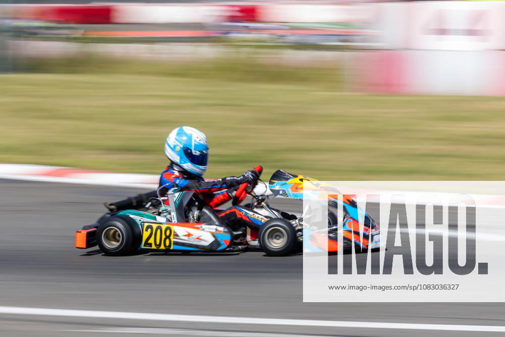Daniel Hakkinen of Czech Republic (208) from Kraft Motorsport team competes in RMC Euro Trophy 2026 Karting Races, elimination rounds, on September 12, 2026, Steel Ring Trinec, Czech Republic. (CTKxPhoto VladimirxPrycek) CTKPhotoP2026091203784 CTKPhotoP2026091203784