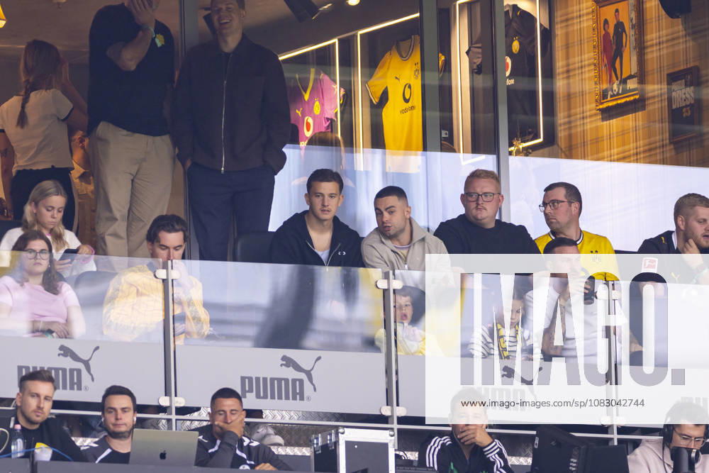 Soccer, Matchday 3 of the 1. Bundesliga, Borussia Dortmund vs. SC Paderborn, Konstantinos Karetsas, Borussia Dortmund watches the game from a box at Signal Iduna Park in Dortmund, North Rhine-Westphalia, Germany xRHR PHOTO DEx