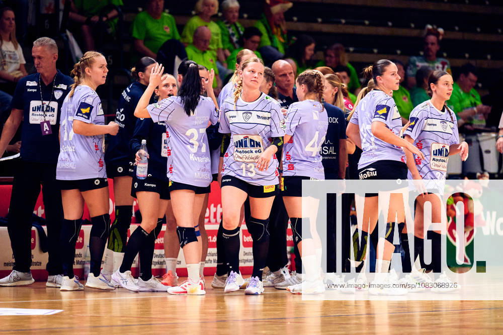 Rostocker HC, Team Photo, GER, Women s Handball Bundesliga 2, Fuechse Berlin vs. Rostocker HC Rostock Dolphins, 2026–27 Season, Matchday 3, September 12, 2026, GER, Women’s 2nd Handball Bundesliga, Füchse Berlin vs. Rostocker HC Rostock Dolphins, 2026–27 season, Matchday 3, September 12, 2026, Berlin