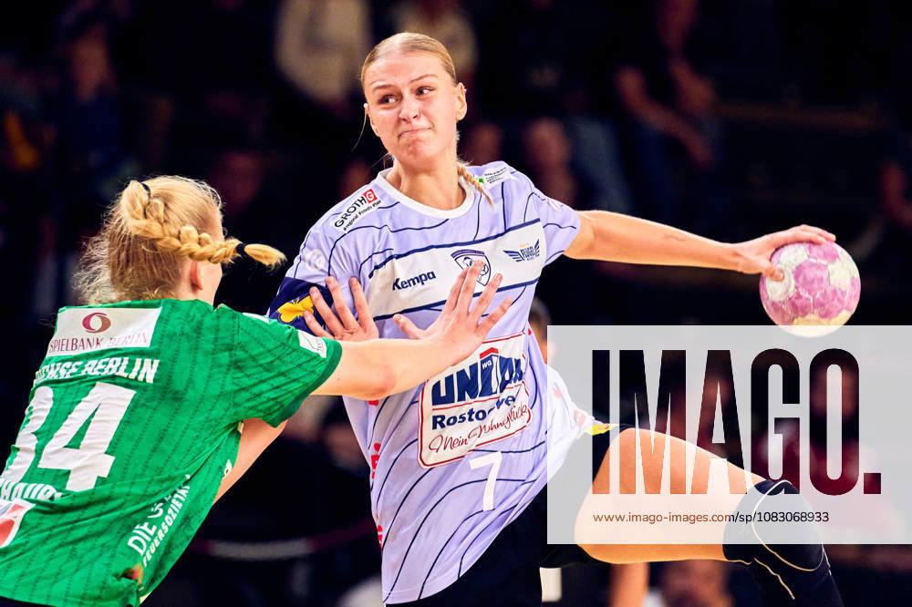 EMMA MIRABELL DUBRAU Rostock Dolphins, 07, GER, Women s Handball Bundesliga 2, Fuechse Berlin vs. Rostocker HC Rostock Dolphins, 2026–27 Season, Matchday 3, September 12, 2026, GER, Women’s Handball Bundesliga Division 2, Fuechse Berlin vs. Rostocker HC Rostock Dolphins, 2026–27 season, Matchday 3, September 12, 2026, Berlin