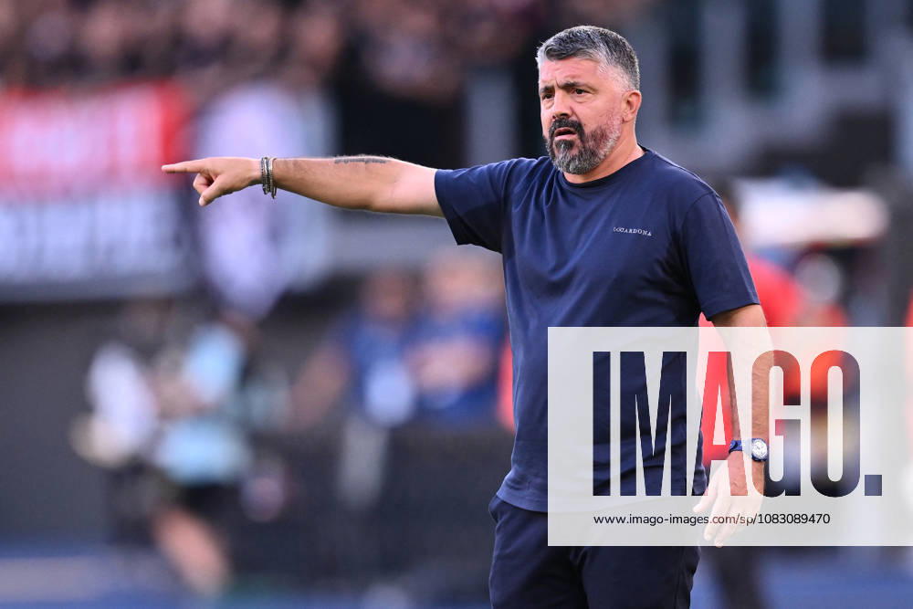 SOCCER - Serie A - SS Lazio vs. AC Milan Photo by IPA ABACAPRESS.COM88450609 - Gennaro Gattuso, head coach of S.S. Lazio, takes part in the Serie A match between S.S. Lazio and A.C. Milan on Matchday 4 at the Olympic Stadium on September 12, 2026, in Rome, Italy. Rome Italy
