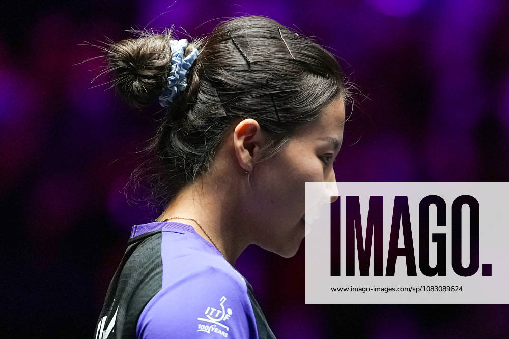 (260912) -- MACAO, Sept. 12, 2026 -- Chen Xingtong reacts during the women s singles quarterfinal match between Chen Xingtong of China and Dina Meshref of Egypt at the 2026 World Table tennis, Tischtennis (WTT) Champions Macao in Macao, south China, Sept. 12, 2026. ) (SP)CHINA-MACAO-TABLE TENNIS-WTT-WOMEN S SINGLES (CN) CheongxKamxKa