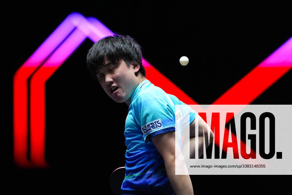 (260913) -- MACAO, Sept. 13, 2026 -- Harimoto Tomokazu reacts during the men s singles semifinal match between Truls Moregard of Sweden and Harimoto Tomokazu of Japan at the 2026 World Table tennis, Tischtennis (WTT) Champions Macao in Macao, south China, Sept. 13, 2026. ) (SP)CHINA-MACAO-TABLE TENNIS-WTT-MEN S SINGLES (CN) CheongxKamxKa