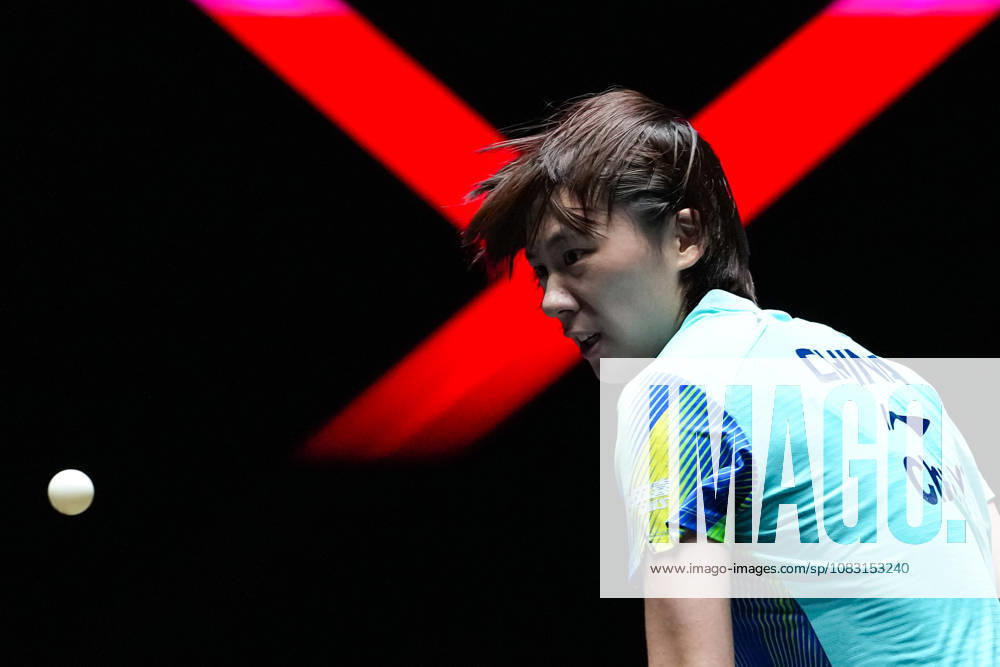 (260913) -- MACAO, Sept. 13, 2026 -- Chen Yi competes during the women s singles semifinal match between Chen Yi of China and Hayata Hina of Japan at the 2026 World Table tennis, Tischtennis (WTT) Champions Macao in Macao, south China, Sept. 13, 2026. ) (SP)CHINA-MACAO-TABLE TENNIS-WTT-WOMEN S SINGLES (CN) CheongxKamxKa