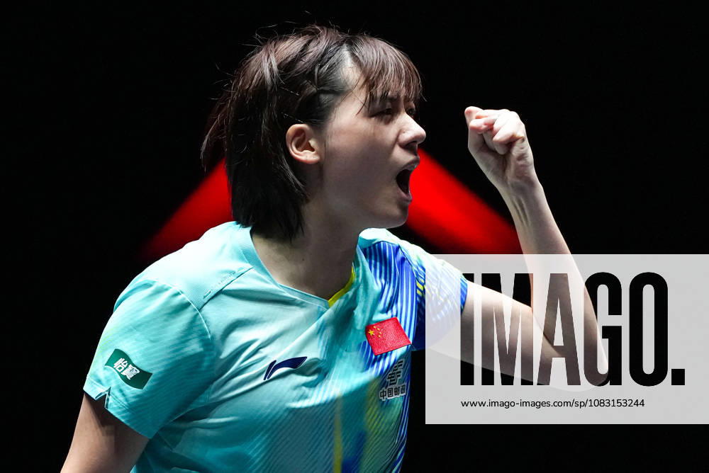 (260913) -- MACAO, Sept. 13, 2026 -- Chen Yi reacts during the women s singles semifinal match between Chen Yi of China and Hayata Hina of Japan at the 2026 World Table tennis, Tischtennis (WTT) Champions Macao in Macao, south China, Sept. 13, 2026. ) (SP)CHINA-MACAO-TABLE TENNIS-WTT-WOMEN S SINGLES (CN) CheongxKamxKa