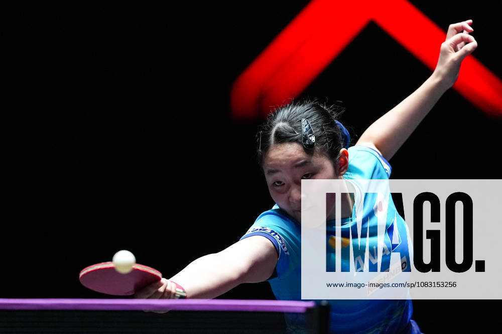 (260913) -- MACAO, Sept. 13, 2026 -- Harimoto Miwa competes during the women s singles semifinal match between Harimoto Miwa of Japan and Chen Xingtong of China at the 2026 World Table tennis, Tischtennis (WTT) Champions Macao in Macao, south China, Sept. 13, 2026. ) (SP)CHINA-MACAO-TABLE TENNIS-WTT-WOMEN S SINGLES (CN) CheongxKamxKa