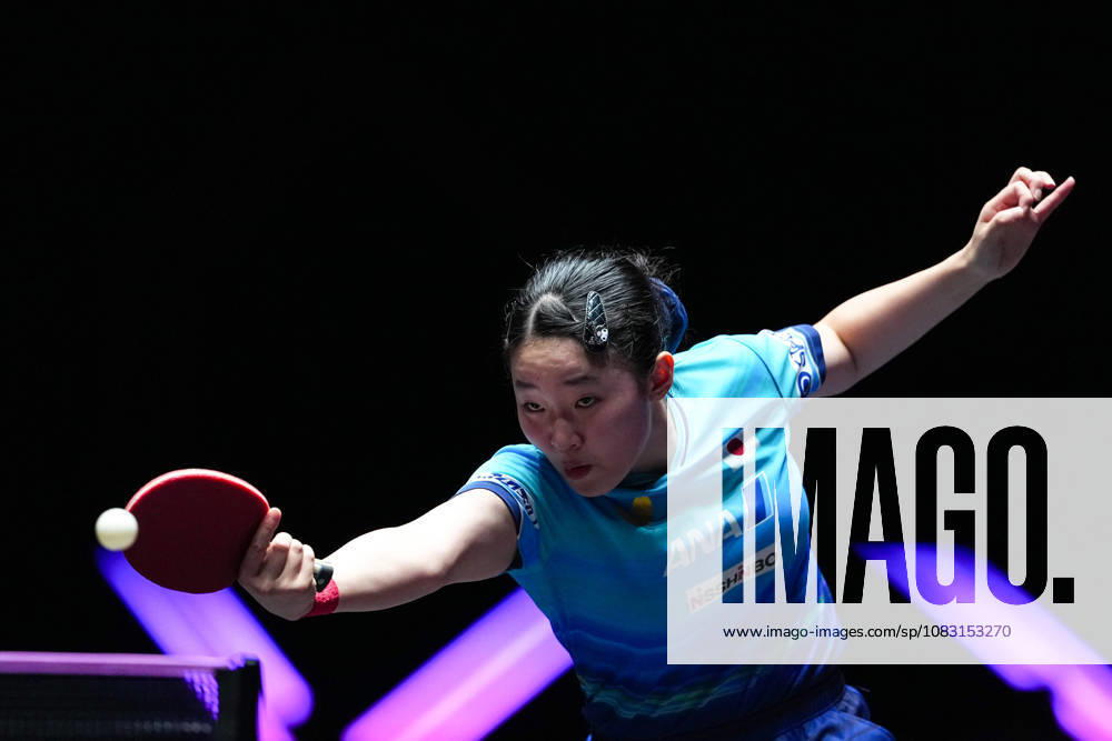 (260913) -- MACAO, Sept. 13, 2026 -- Harimoto Miwa competes during the women s singles semifinal match between Harimoto Miwa of Japan and Chen Xingtong of China at the 2026 World Table tennis, Tischtennis (WTT) Champions Macao in Macao, south China, Sept. 13, 2026. ) (SP)CHINA-MACAO-TABLE TENNIS-WTT-WOMEN S SINGLES (CN) CheongxKamxKa