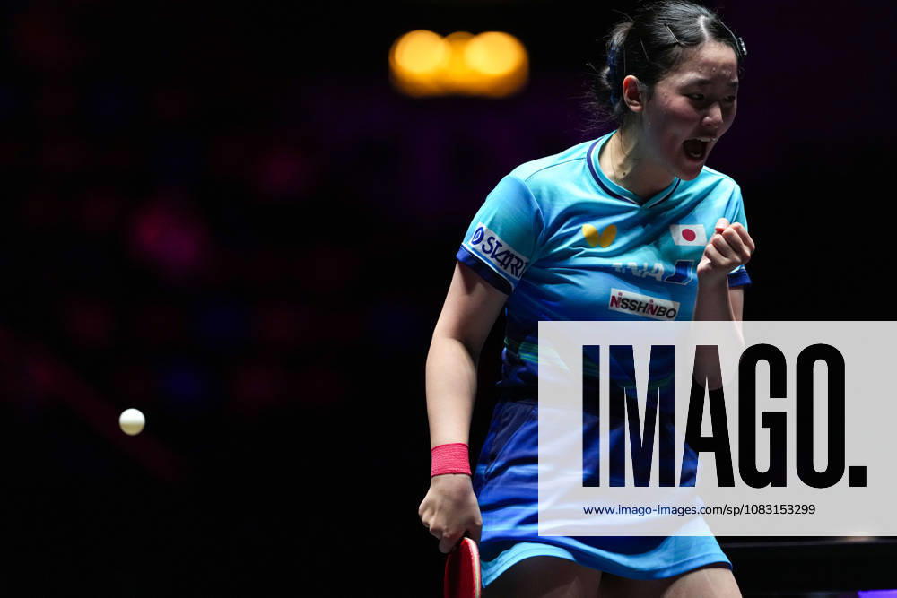 (260913) -- MACAO, Sept. 13, 2026 -- Harimoto Miwa reacts during the women s singles semifinal match between Harimoto Miwa of Japan and Chen Xingtong of China at the 2026 World Table tennis, Tischtennis (WTT) Champions Macao in Macao, south China, Sept. 13, 2026. ) (SP)CHINA-MACAO-TABLE TENNIS-WTT-WOMEN S SINGLES (CN) CheongxKamxKa