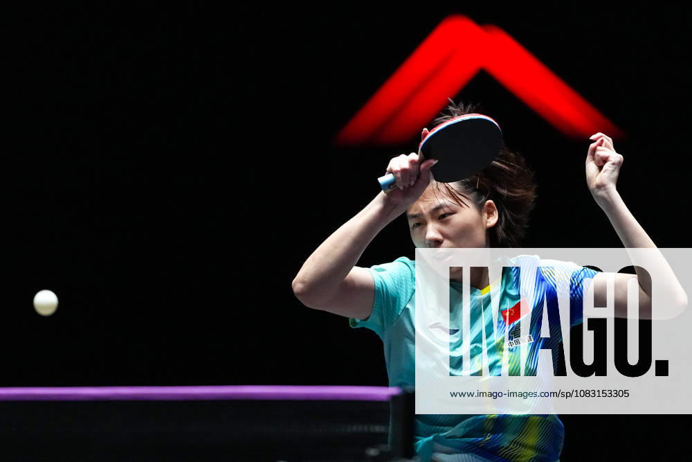 (260913) -- MACAO, Sept. 13, 2026 -- Chen Yi competes during the women s singles semifinal match between Chen Yi of China and Hayata Hina of Japan at the 2026 World Table tennis, Tischtennis (WTT) Champions Macao in Macao, south China, Sept. 13, 2026. ) (SP)CHINA-MACAO-TABLE TENNIS-WTT-WOMEN S SINGLES (CN) CheongxKamxKa