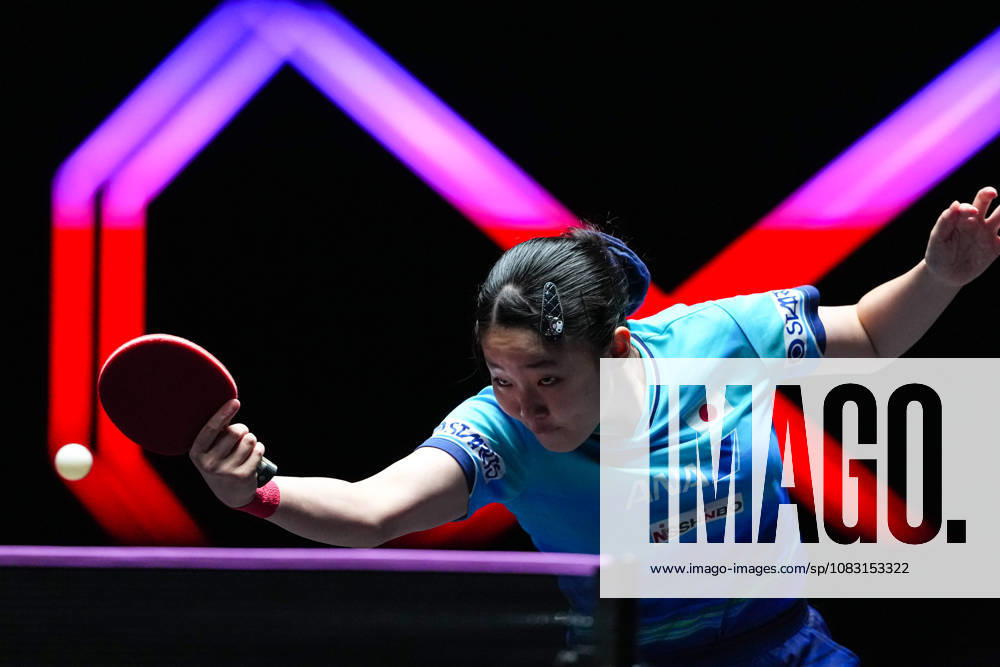 (260913) -- MACAO, Sept. 13, 2026 -- Harimoto Miwa competes during the women s singles semifinal match between Harimoto Miwa of Japan and Chen Xingtong of China at the 2026 World Table tennis, Tischtennis (WTT) Champions Macao in Macao, south China, Sept. 13, 2026. ) (SP)CHINA-MACAO-TABLE TENNIS-WTT-WOMEN S SINGLES (CN) CheongxKamxKa