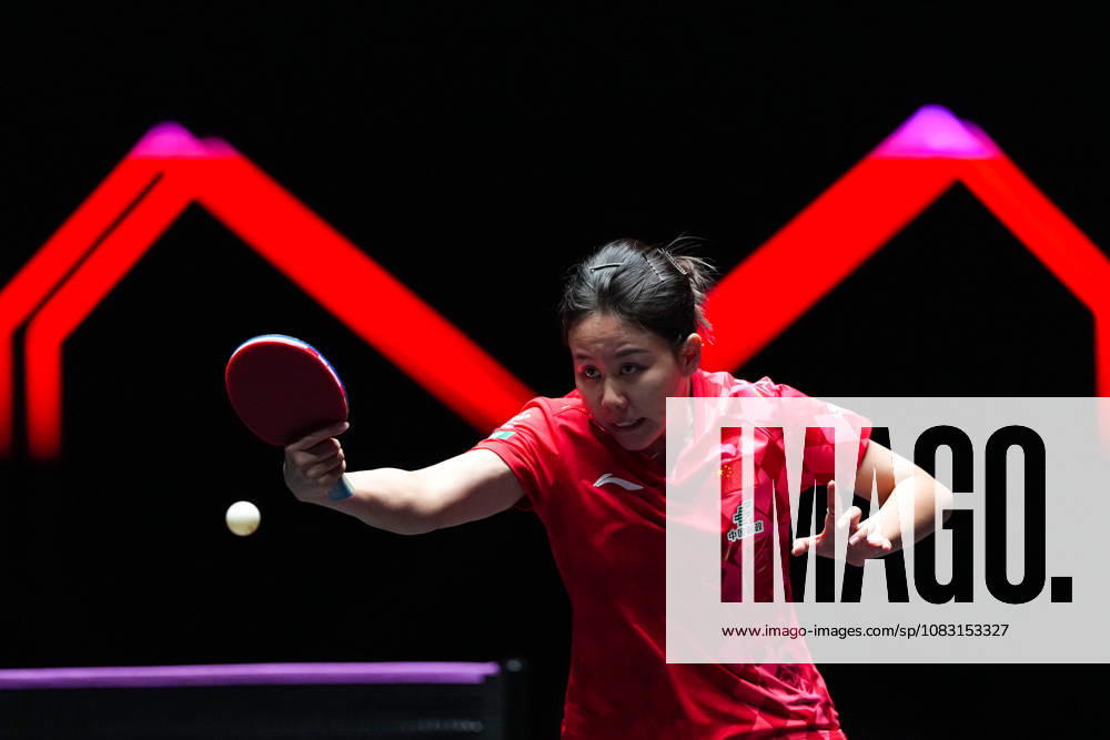 (260913) -- MACAO, Sept. 13, 2026 -- Chen Xingtong competes during the women s singles semifinal match between Harimoto Miwa of Japan and Chen Xingtong of China at the 2026 World Table tennis, Tischtennis (WTT) Champions Macao in Macao, south China, Sept. 13, 2026. ) (SP)CHINA-MACAO-TABLE TENNIS-WTT-WOMEN S SINGLES (CN) CheongxKamxKa
