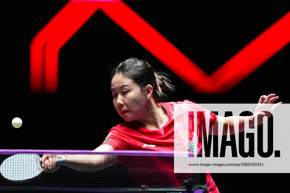 (260913) -- MACAO, Sept. 13, 2026 -- Chen Xingtong competes during the women s singles semifinal match between Harimoto Miwa of Japan and Chen Xingtong of China at the 2026 World Table tennis, Tischtennis (WTT) Champions Macao in Macao, south China, Sept. 13, 2026. ) (SP)CHINA-MACAO-TABLE TENNIS-WTT-WOMEN S SINGLES (CN) CheongxKamxKa