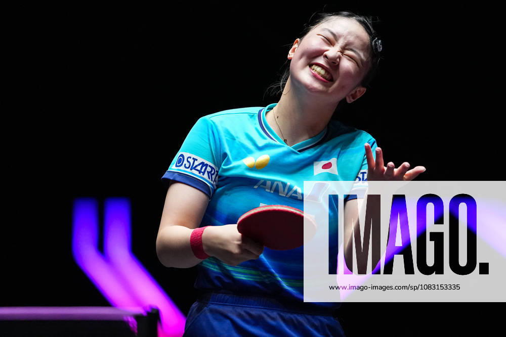 (260913) -- MACAO, Sept. 13, 2026 -- Harimoto Miwa reacts during the women s singles semifinal match between Harimoto Miwa of Japan and Chen Xingtong of China at the 2026 World Table tennis, Tischtennis (WTT) Champions Macao in Macao, south China, Sept. 13, 2026. ) (SP)CHINA-MACAO-TABLE TENNIS-WTT-WOMEN S SINGLES (CN) CheongxKamxKa