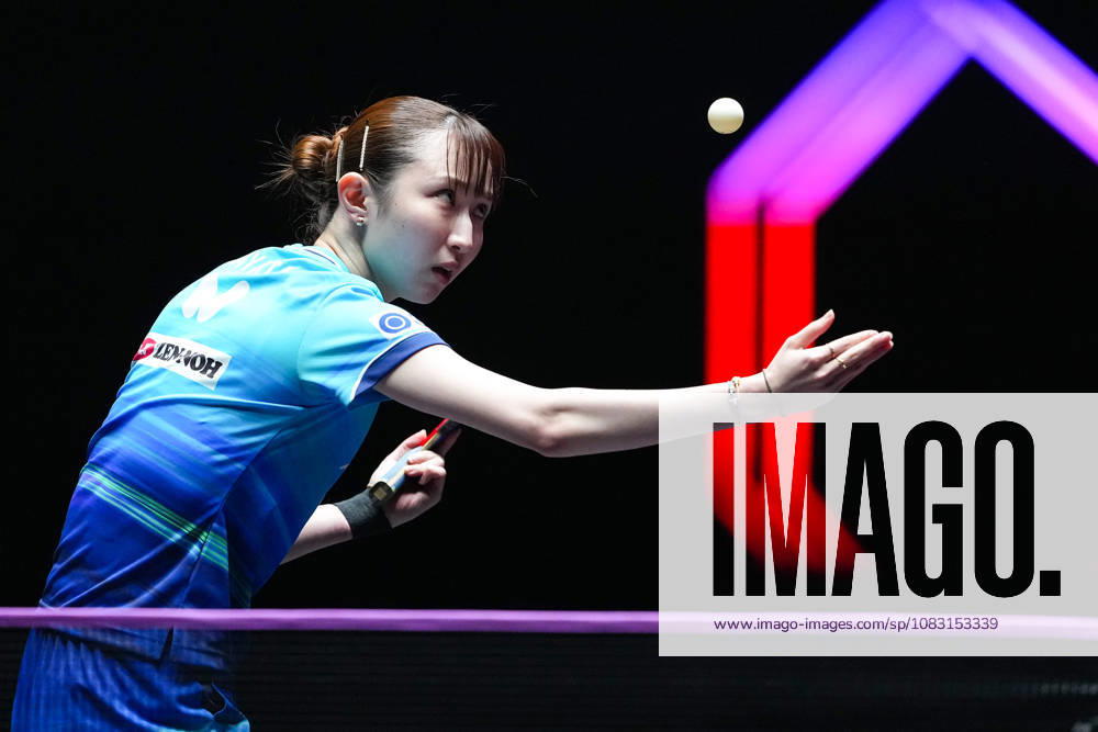 (260913) -- MACAO, Sept. 13, 2026 -- Hayata Hina serves during the women s singles semifinal match between Chen Yi of China and Hayata Hina of Japan at the 2026 World Table tennis, Tischtennis (WTT) Champions Macao in Macao, south China, Sept. 13, 2026. ) (SP)CHINA-MACAO-TABLE TENNIS-WTT-WOMEN S SINGLES (CN) CheongxKamxKa