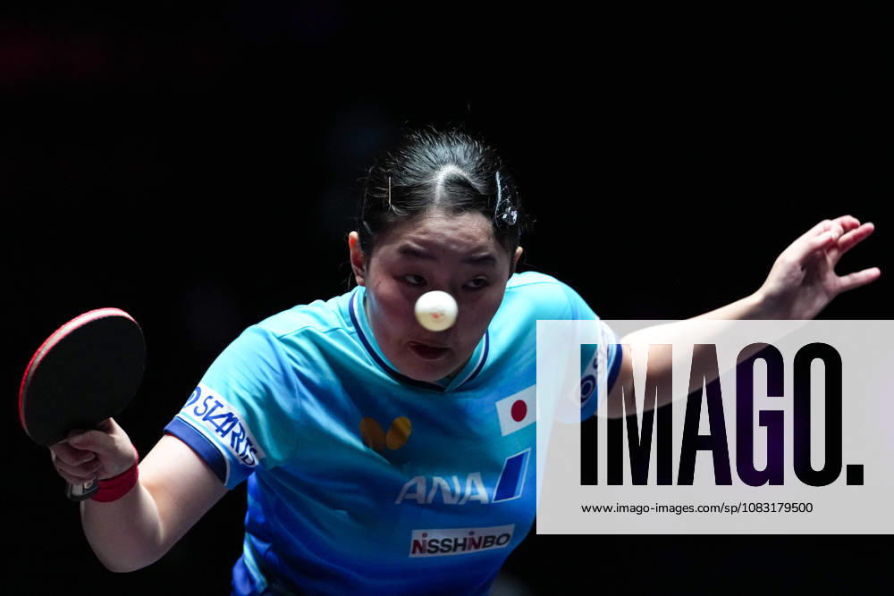 (260913) -- MACAO, Sept. 13, 2026 -- Harimoto Miwa of Japan hits a return during the women s singles final match against Chen Yi of China at the 2026 World Table tennis, Tischtennis (WTT) Champions Macao in Macao, south China, Sept. 13, 2026. ) (SP)CHINA-MACAO-TABLE TENNIS-WTT-WOMEN S SINGLES-FINAL (CN) CheongxKamxKa