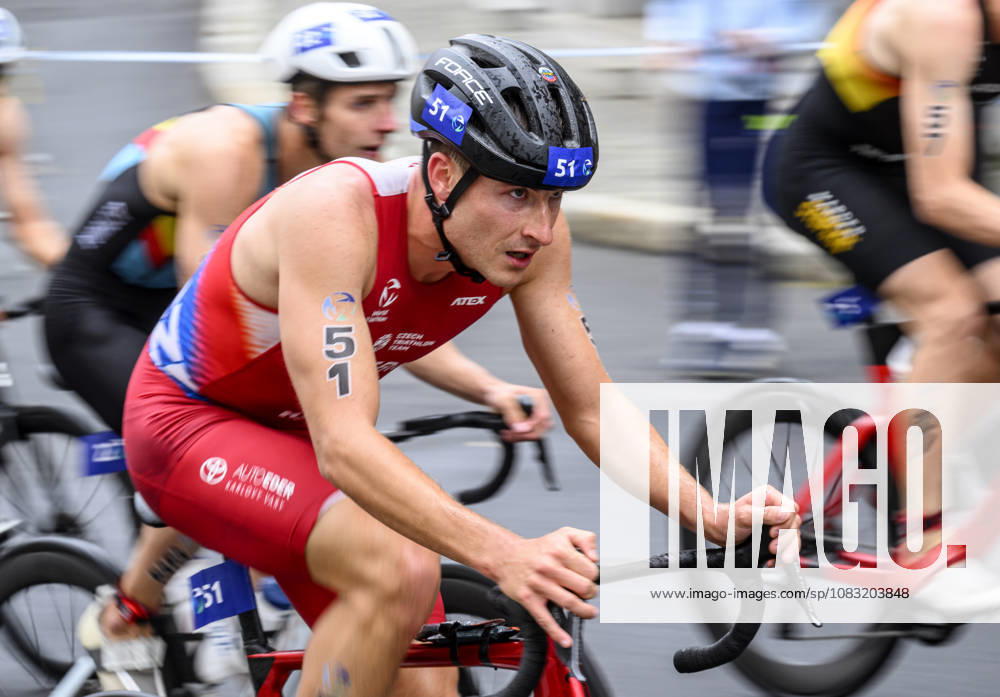 Triathlon World Championship, WM, Weltmeisterschaft races, men, September 13, 2026, Karlovy Vary, Czech Republic. Radim Grebik of Czech Republic. (CTKxPhoto OndrejxHajek) CTKPhotoP2026091304480 CTKPhotoP2026091304480