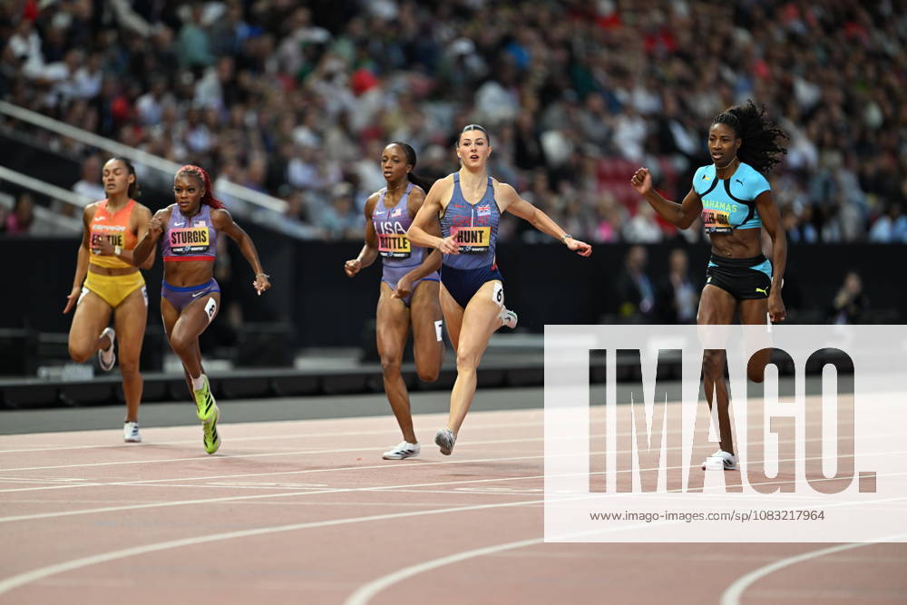 World Athletics Ultimate Championship - Budapest: Day Three BUDAPEST, HUNGARY - SEPTEMBER 13: Amy Hunt (6) of Great Britain competes in the women s 200m semi-final during the World Athletics Ultimate Championship at the National Athletics Centre in Budapest, Hungary on September 13, 2026. Mustafa Yalcin Anadolu Budapest Hungary. Editorial use only. Please get in touch for any other usage.