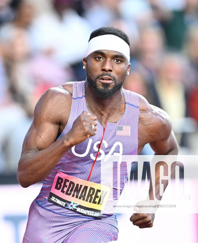 World Athletics Ultimate Championship - Budapest: Day Three BUDAPEST, HUNGARY - SEPTEMBER 13: Kenneth Bednarek of the United States competes in the men s 200m semi-final during the World Athletics Ultimate Championship at the National Athletics Centre in Budapest, Hungary, on September 13, 2026. Mustafa Yalcin Anadolu Budapest Hungary. Editorial use only. Please get in touch for any other usage.