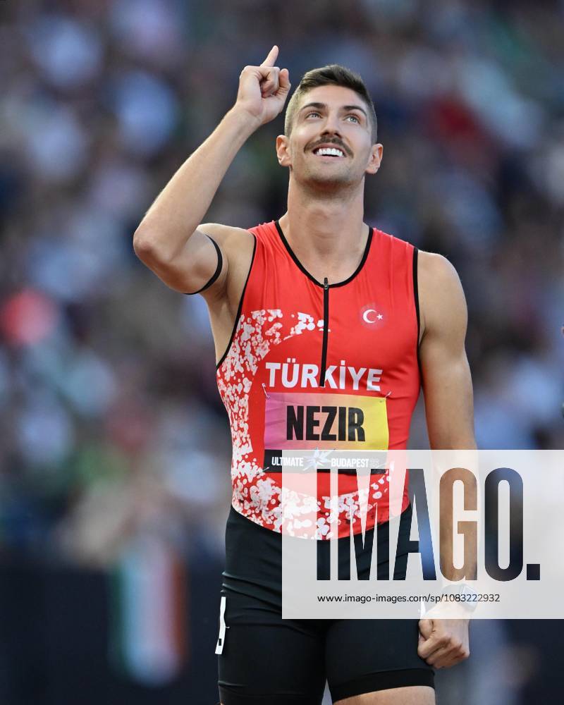 World Athletics Ultimate Championship - Budapest: Day Three BUDAPEST, HUNGARY - SEPTEMBER 13: Ismail Nezir of Turkiye gestures in the men s 400m hurdles final during Day 3 of the World Athletics Ultimate Championship at the National Athletics Centre in Budapest, Hungary, on September 13, 2026. Mustafa Yalcin Anadolu Budapest Hungary. Editorial use only. Please get in touch for any other usage.
