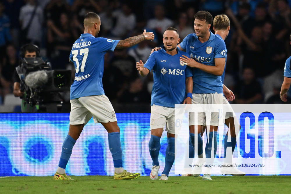 SOCCER - Serie A - SSC Napoli vs. Bologna FC Photo by IPA ABACAPRESS.COM88491817 - Stanislav Lobotka of S.S.C. Napoli celebrates after scoring the goal that made the score 1-0 during Matchday 4 of the Serie A Championship between S.S.C. Napoli and Bologna F.C. 1909 at the Diego Armando Maradona Stadium on September 13, 2026, in Naples, Italy. Naples Italy