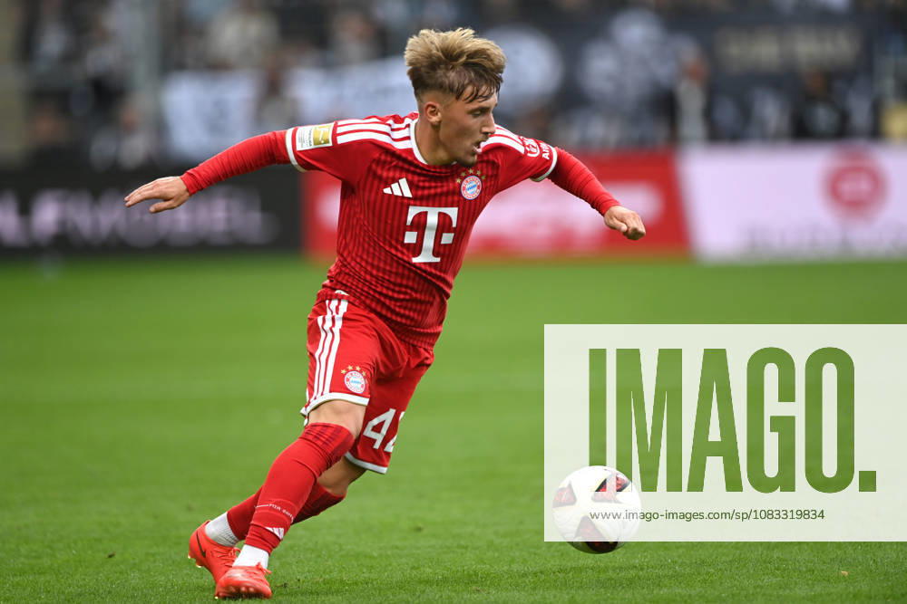 Lennart KARL M Play, Individual Play, Soccer, Bundesliga 1, Matchday 3, matchday3, Spieltag3, SV 07 Elversberg vs. FC Bayern Munich 1–2 on September 13, 2026, at the Ursapharm Arena an der Kaiserlinde, Waldstadion in Elversberg, Germany. DFL regulations prohibit any use of photographs as image sequences and or quasi-video.