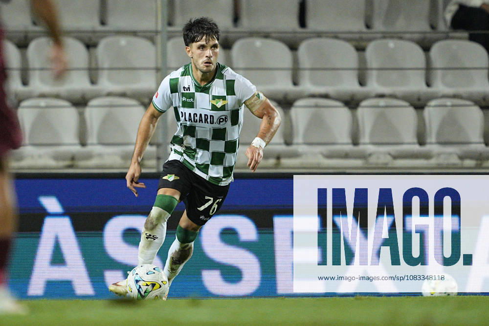 Moreirense FC v SC Maritimo - Liga Portugal Betclic 2026 27 BRAGA, PORTUGAL - SEPTEMBER 14: Dinis Pinto of Moreirense FC during the Liga Portugal Betclic 2026 27 match between Moreirense FC v SC Maritimo at Estadio Comendador Joaquim de Almeida Freitas on September 14, 2026 in Moreira de Conegos, Portugal. (Photo by Pedro Loureiro Avant Sports) Moreira de Conegos Estadio Comendador Joaquim de Almeida Freitas Braga Portugal