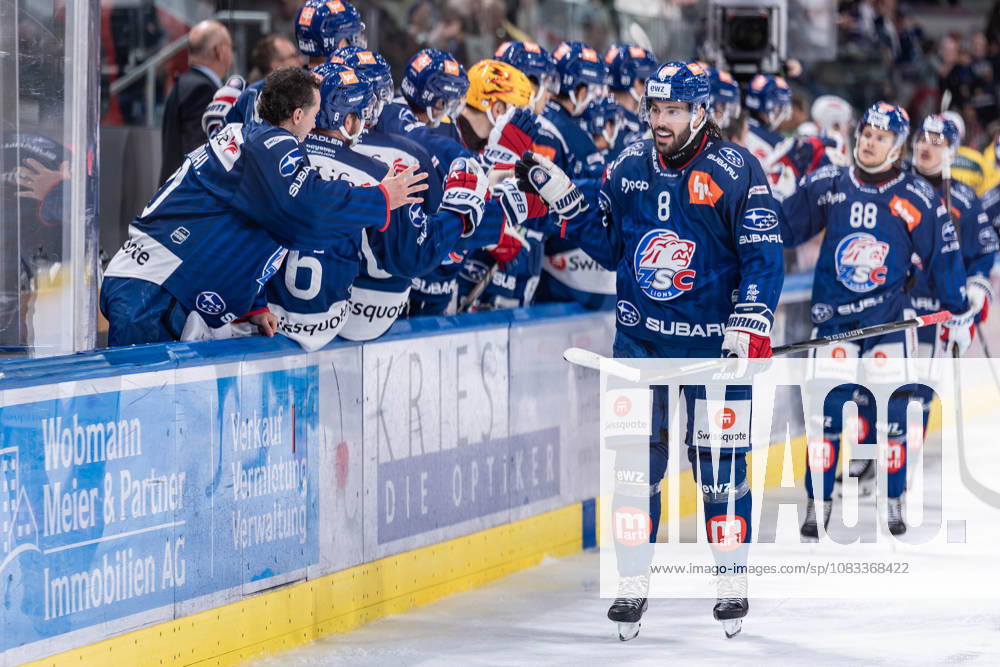 Zurich, Swiss Life Arena, National League: ZSC Lions vs. SC Bern; goal scorers: 4, 3, 8—Willy Riedi, ZSC, Zurich, Swiss Life Arena, Zurich, Switzerland