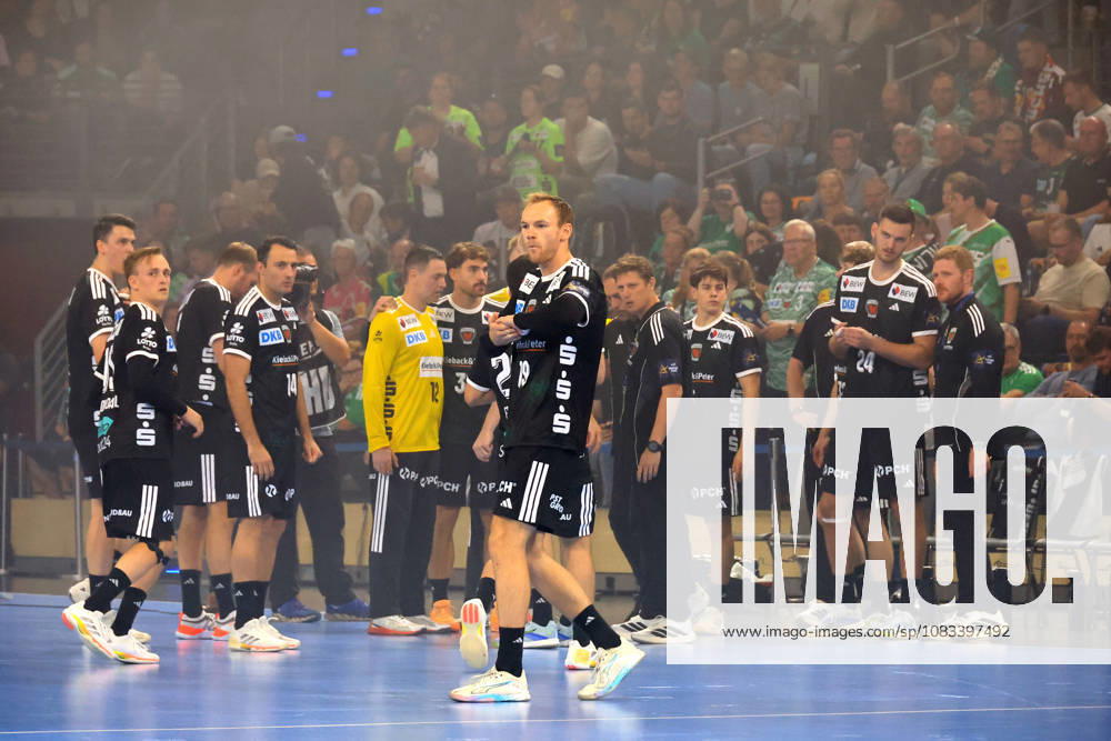 GER Germany, Handball, EHF Champions League, September 16, 2026, 2026–2027 Season, Berlin, Füchse Berlin vs. Veszprém HC Füchse Berlin players, Mathias Gidsel Füchse Berlin 19 nordphoto GmbH Engler Berlin Max Schmeling Hall Berlin Germany