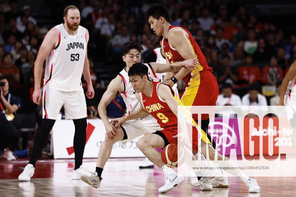 Aichi-Nagoya Asian Games: Basketball China s Pang Zhenglin (9) dribbles the ball during the third quarter of a men s basketball semifinal match against Japan at the Aichi-Nagoya Asian Games at Aichi International Arena in Nagoya, central Japan, on Sept. 18, 2026. A14AA0005627849P
