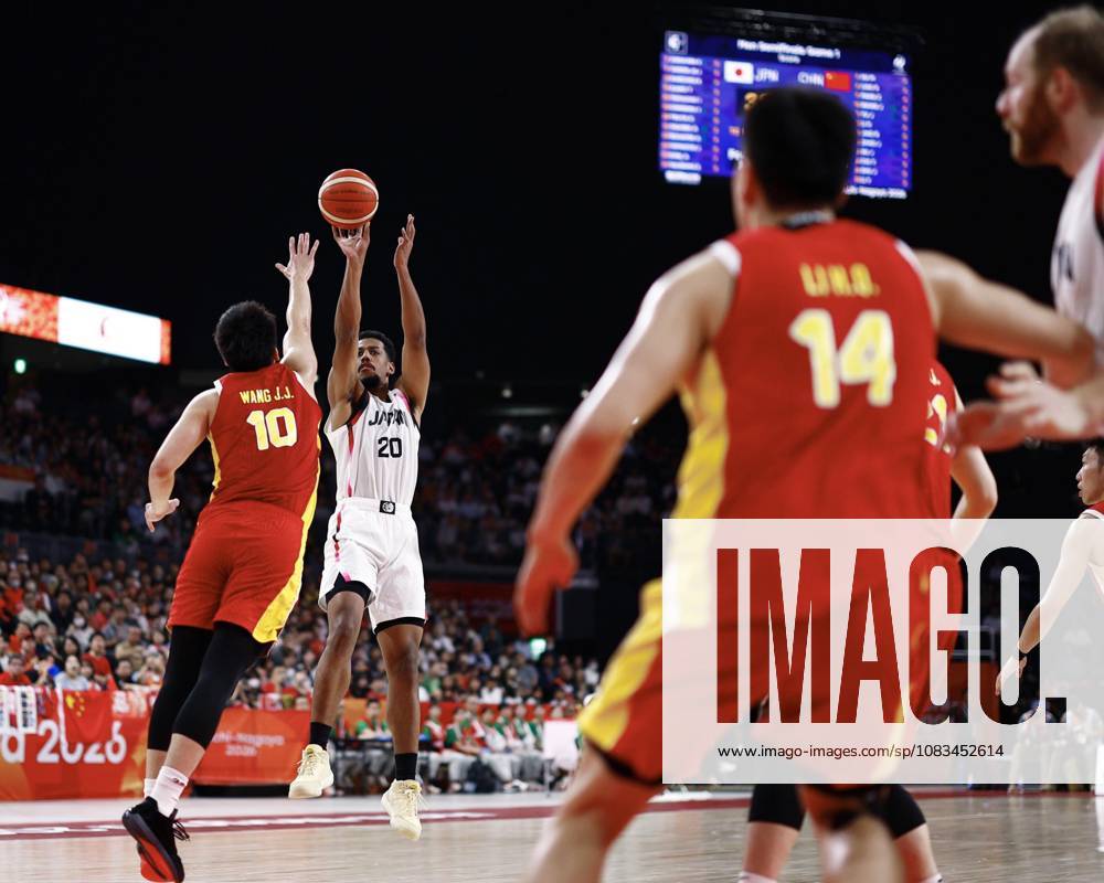 Aichi-Nagoya Asian Games: Basketball China s Li Hongquan (14) plays during the second quarter of a men s basketball semifinal match against Japan at the Aichi-Nagoya Asian Games at Aichi International Arena in Nagoya, central Japan, on Sept. 18, 2026. A14AA0005627852P