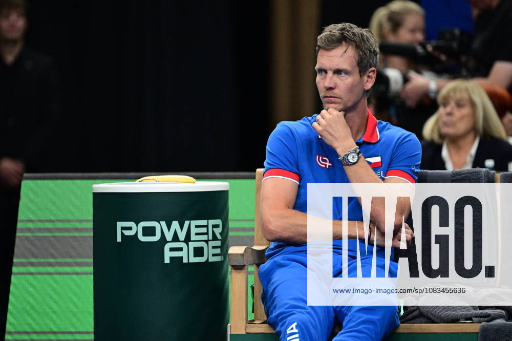 Non-playing captain Tomas Berdych watches the game against Ben Shelton (USA) of the 2026 Davis Cup men s team tennis World Championship, WM, Weltmeisterschaft match between the Czech Republic and the United States, in Prague, Czech Republic, on September 18, 2026. (CTKxPhoto MichalxKamaryt) CTKPhotoP2026091806636 CTKPhotoP2026091806636