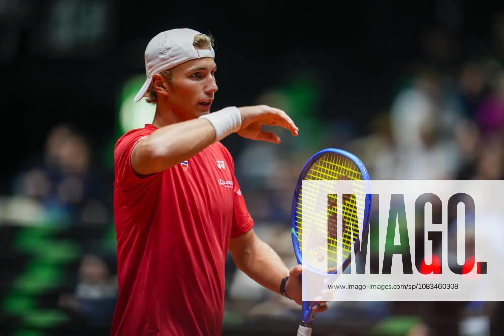 Davis Cup, Norway vs. China, Trondheim, September 18, 2026. Nicolai Budkov Kjaer during the Davis Cup match between Norway and China at Spektrum in Trondheim on Friday evening. Photo: Ole Martin Wold, NTB, Trondheim, Norway. . RESTRICTED USE FOR BETTING COMPANIES.