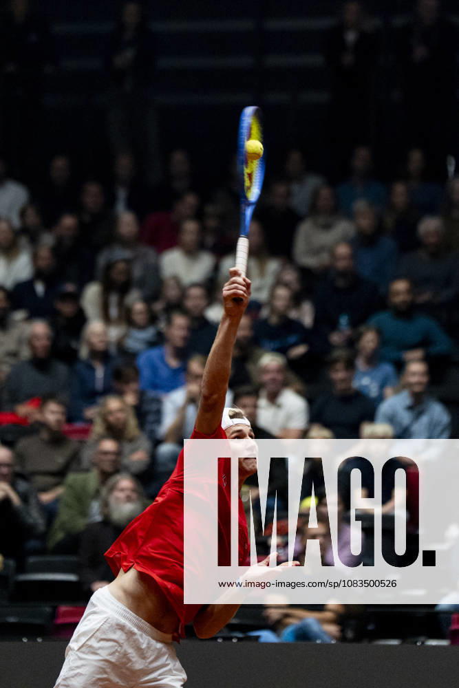 Davis Cup, Norway vs. China, Trondheim, Norway 20260919 Doubles in the Davis Cup match between Norway’s Nicolai Budkov Kjaer and Victor Durasovic and China’s Rigele Te and Zhihzen Zhang in Trondheim, Spektrum, Saturday. Photo: Ole Martin Wold, NTB, Trondheim, Norway. . RESTRICTED USE FOR BETTING COMPANIES