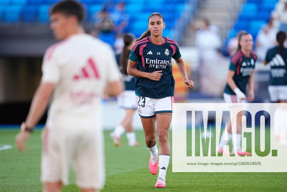 Maelle Lakrar of Real Madrid CF warms up during the Spanish Women League, Liga F, football match between Real Madrid and Valencia CF at Alfredo Di Stefano stadium on September 19, 2026, in Valdebebas, Madrid, Spain. Real Madrid V Valencia CF - Liga F - ZUMAa181 20260919_zaa_a181_293