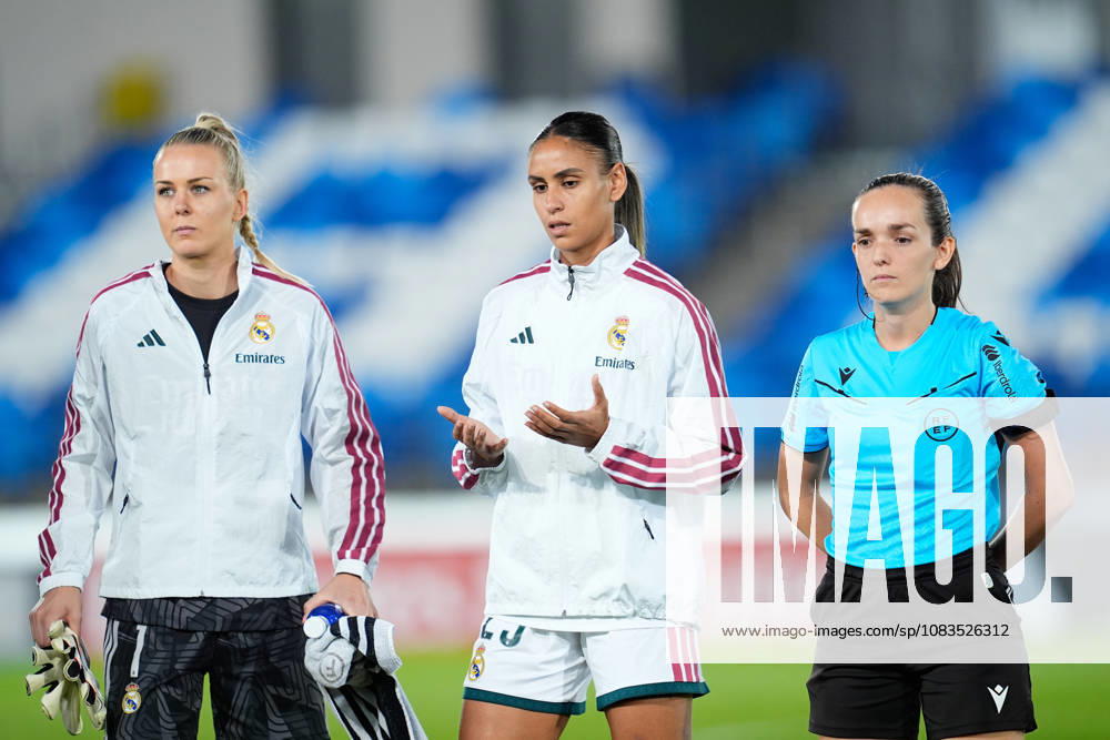 Maelle Lakrar of Real Madrid CF gestures during the Spanish Women League, Liga F, football match between Real Madrid and Valencia CF at Alfredo Di Stefano stadium on September 19, 2026, in Valdebebas, Madrid, Spain. Real Madrid V Valencia CF - Liga F - ZUMAa181 20260919_zaa_a181_482