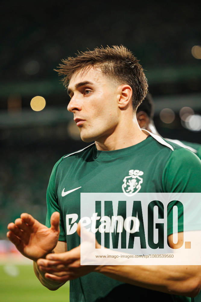 Ivan Fresneda seen during Betclic league between teams of Sporting CP and FC Arouca Estadio Jose Alvalade (Luis Loureiro Ball Raw Images PT) Lisboa Estadio Jose Alvalade Portugal